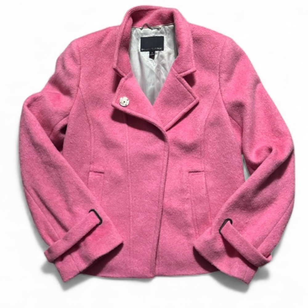 Mario Bellucci for Banana Republic Pink Blazer Satin Lining Beautiful Classic - Picture 6 of 16